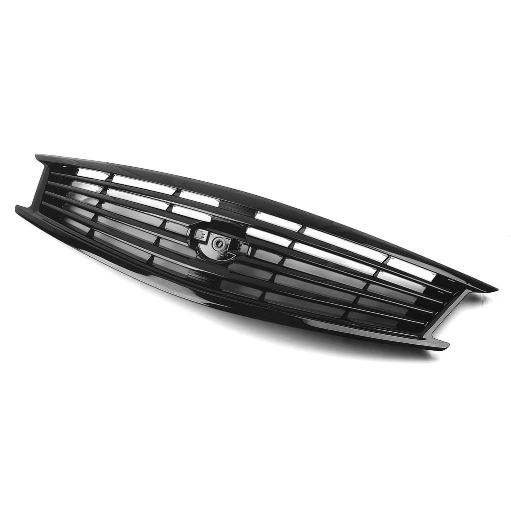 For Infiniti G25 G37 4 Door Sedan 2010-2013 Q40 Gloss/Matte Black/Carbon Fiber Look Front Grille Grill Upper Bumper Hood Mesh