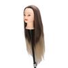 Training Head Long Soft Hair Hairdressing Styling Mannequin Head Hat Display for Ironing Braiding
