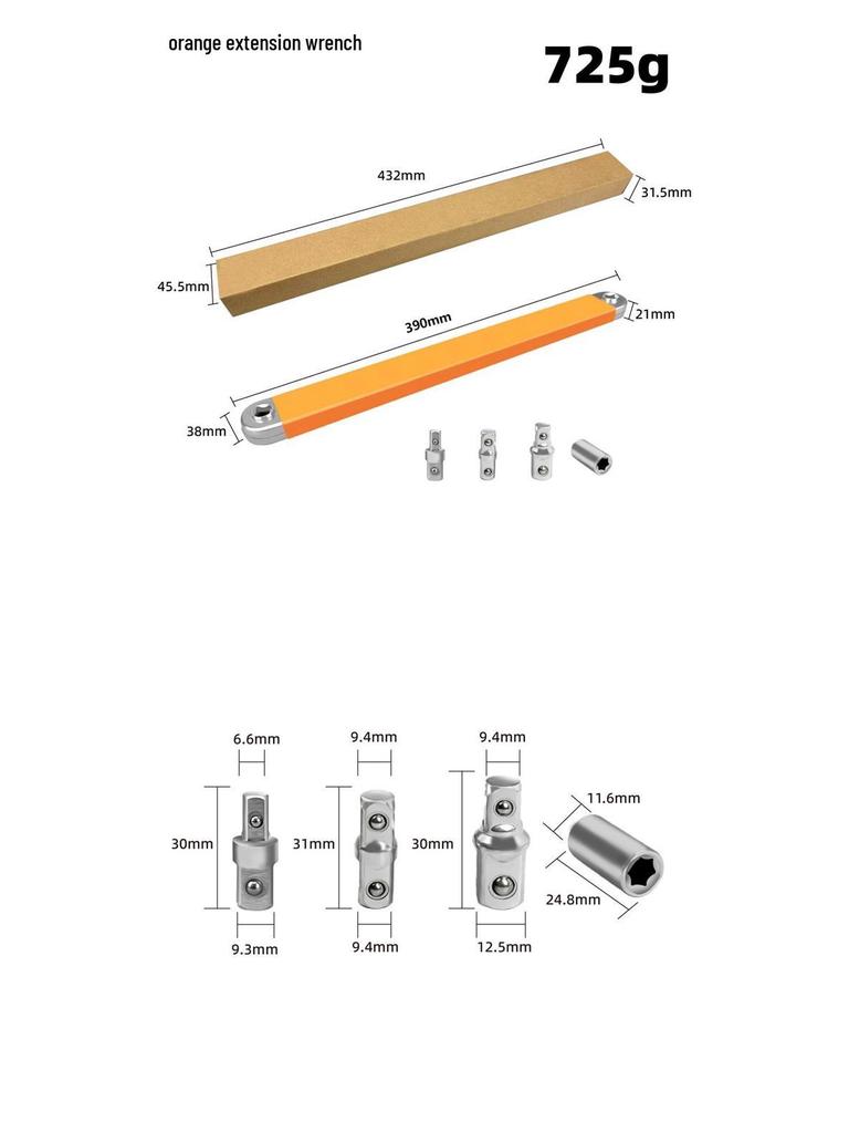 Adjustable Ratchet Offset Extension Wrench