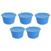 5Pcs 50ml Coffee Capsule Reusable Coffee Filter Cup with Spoon for DOLCE GUSTO Coffee MachineBlue
