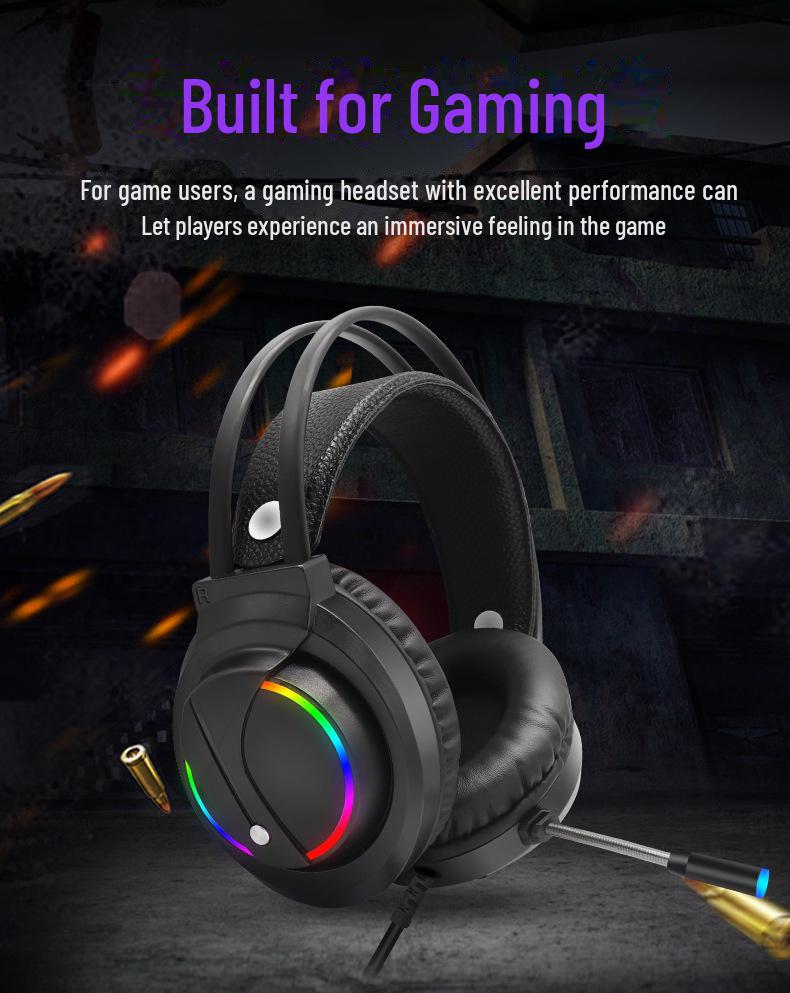 K1 7.1 RGB Φωτιζόμενα Ακουστικά Gaming με Μικρόφωνο για Επιτραπέζιους Υπολογιστές