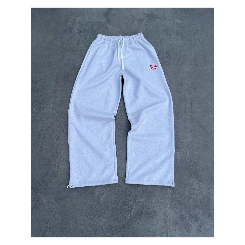 American Fashion Solid Color Oversized Sweatshirt Mens Y2K Two Piece Harajuku Hip-Hop Gothic Joker Slacks Jogging Pants