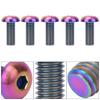 5ks / balení Titanová slitina M5*12 Šrouby klece na láhve na kolo M5*10 Šrouby kotoučové brzdy(M5*12