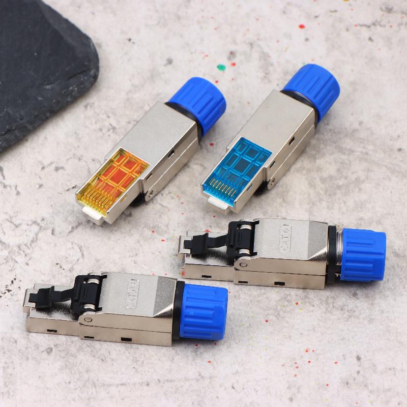 Toolless Connector Design Shielded Ethernet Plug for Easiest 22~26AWG Network Setup