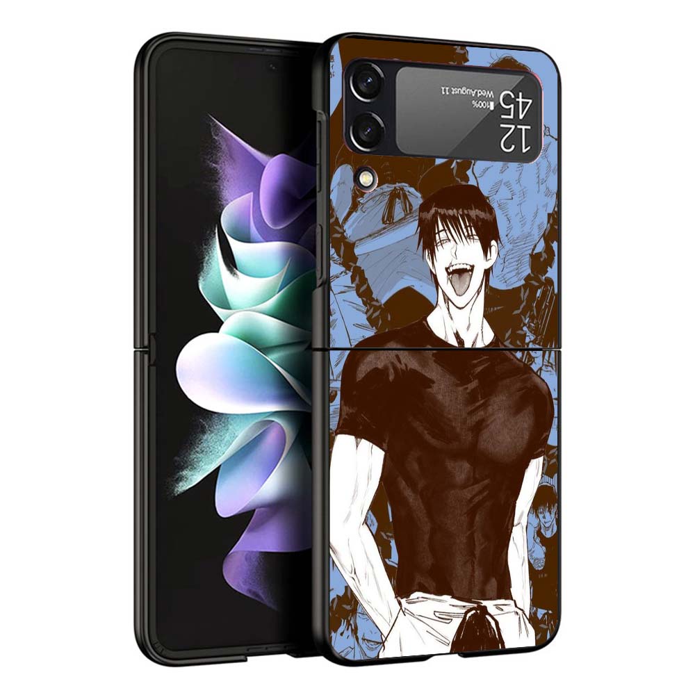 JusuKaisen Fushiguro Toji Phone Case For Samsung Galaxy Z Flip7 Flip6 5G Flip5 Flip4 Flip3 ZFlip 7 6 3 4 5 Shockproof Back Cover