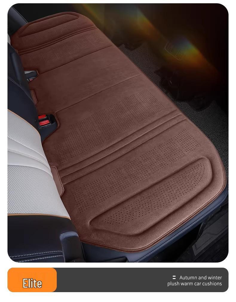 Universal Breathable Lambskin Suede Car Seat Cushion for All Seasons