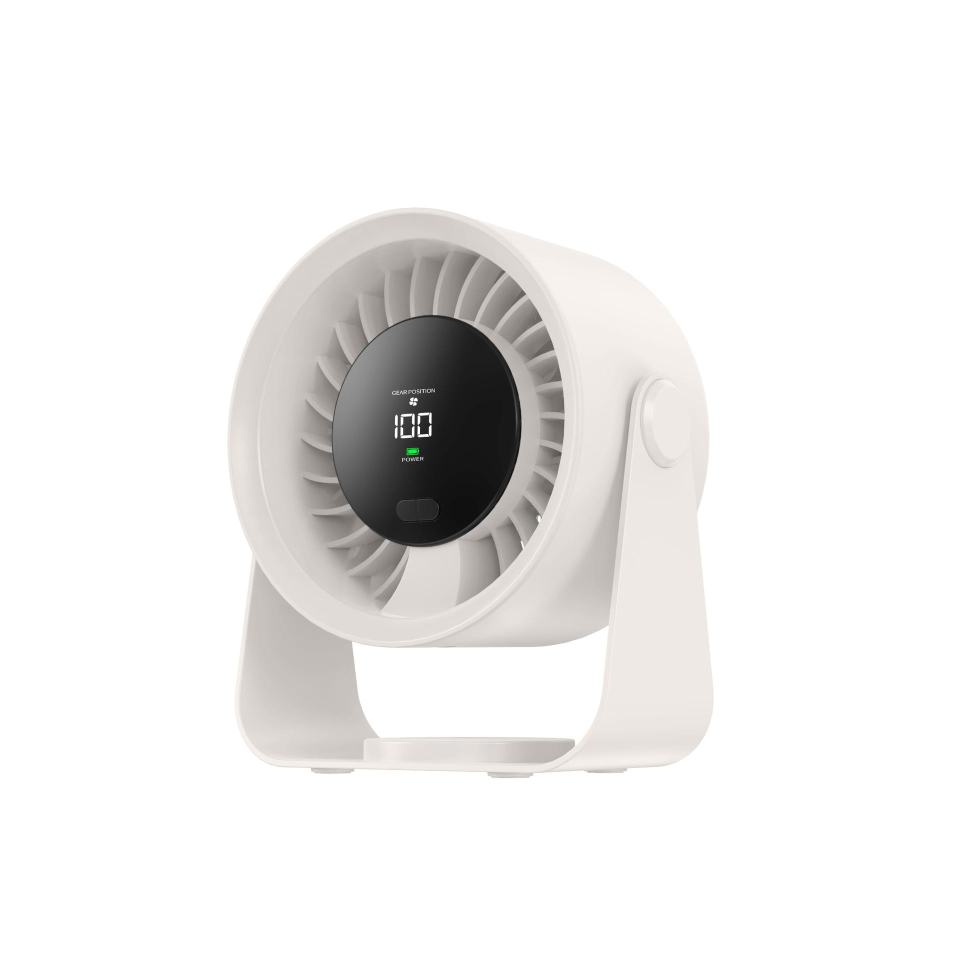 2025 new digital display desktop fan, bedroom outdoor 100-speed long-life desktop wall-mounted electric fan