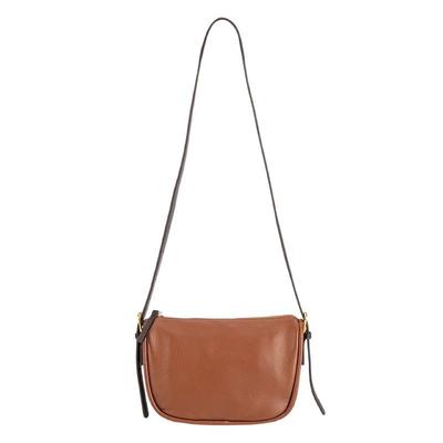 Leather Retro Single-shoulder Bag, Women's Top-grain Leather Large-capacity Zippered Crossbody Bag, Commuter Women's Pillow Bag