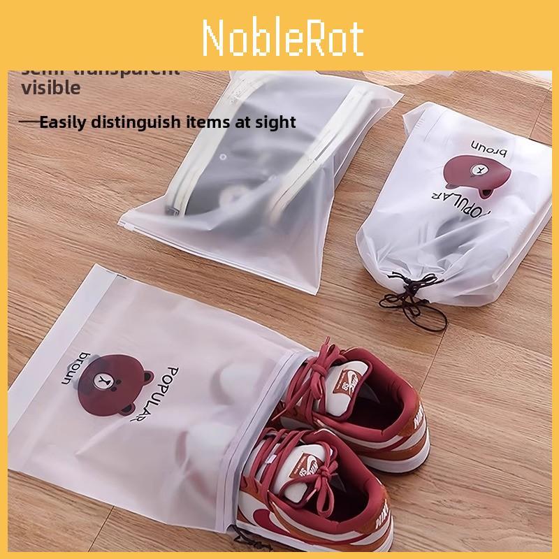 Shoe Storage Bag With Drawstring Waterproof Travel Shoe Organizer For Shoes And Slippers