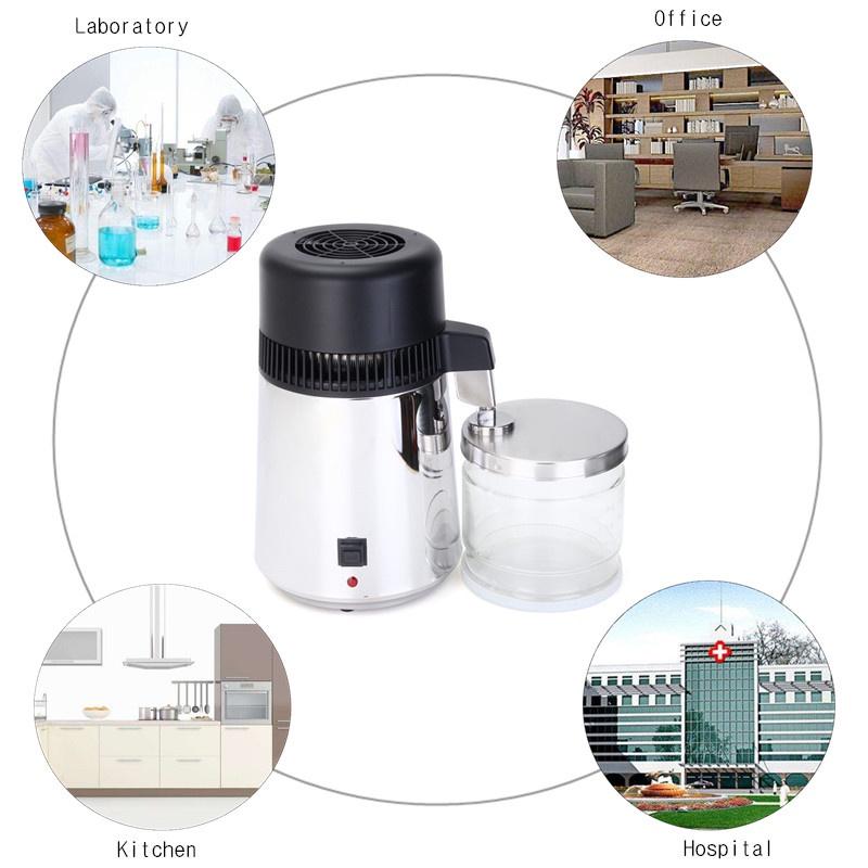 750W 4L Stainless Steel Dental / Medical Water Distiller Pure Purifier Filter Water Distiller Machine