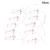 10Pcs For Cr2032 Button Coin Cell Battery Holder Case Cover With On-Off Switch+10/15Cm Leads Wire Battery Box Dual Slots