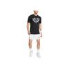 Nike Patterned Print Crew Neck Short Sleeve T-Shirt Men Tops Black FD0032-010