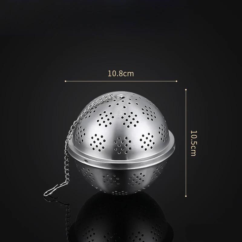304 Roestvrij Staal Thee-ei Zeefmand Gaas Thee Filter Vergrendelbare Kruidenbol Hotpot Smaak Kruidenzak Soep Smaakdoos