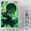 Shower Anime For L-Luffys Curtain Waterproof Polyester Fabric Paint Colorful Bath Curtains Home Bathroom Decor Curtain With Hook
