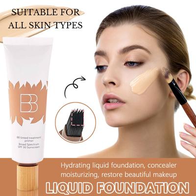 Moisturizing Concealer Cream With Brush Foundation 30ml