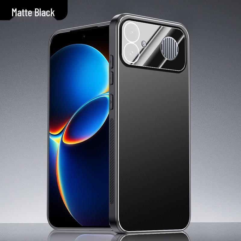 Redmi K90 Max Frosted Metal Phone Case with Full Coverage & Built-in Lens Protector for K90/K90Pro Max Redmi K90