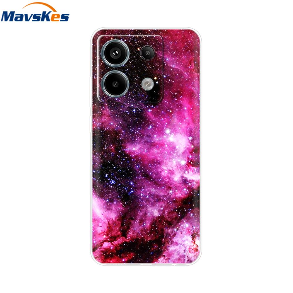 Handyhülle Für Xiaomi Redmi Note 13 Pro 5G Rückseite Niedlich Stoßfest Weich Klar Silikon TPU Für Redmi Note13 Note 13 Pro Funda