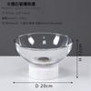 Marble Base Decorative Tray, Round Transparent Glass Fruit Tray, Living Room Desktop Organizing Container, Small Accessories
