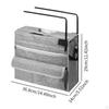 Hanging Under Desk Storage Bag for Diaries And Documents Multipurpose Organizer Smooth Side Zipper