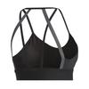 Adidas Soft Comfortable Logo Sports Bra Women Underwear Black FJ6089