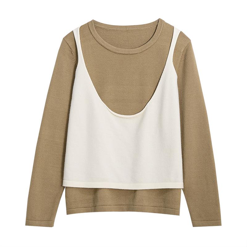 Women's Plus Size Knit Two-Piece Sweater Set - 2025 Autumn/Winter Collection