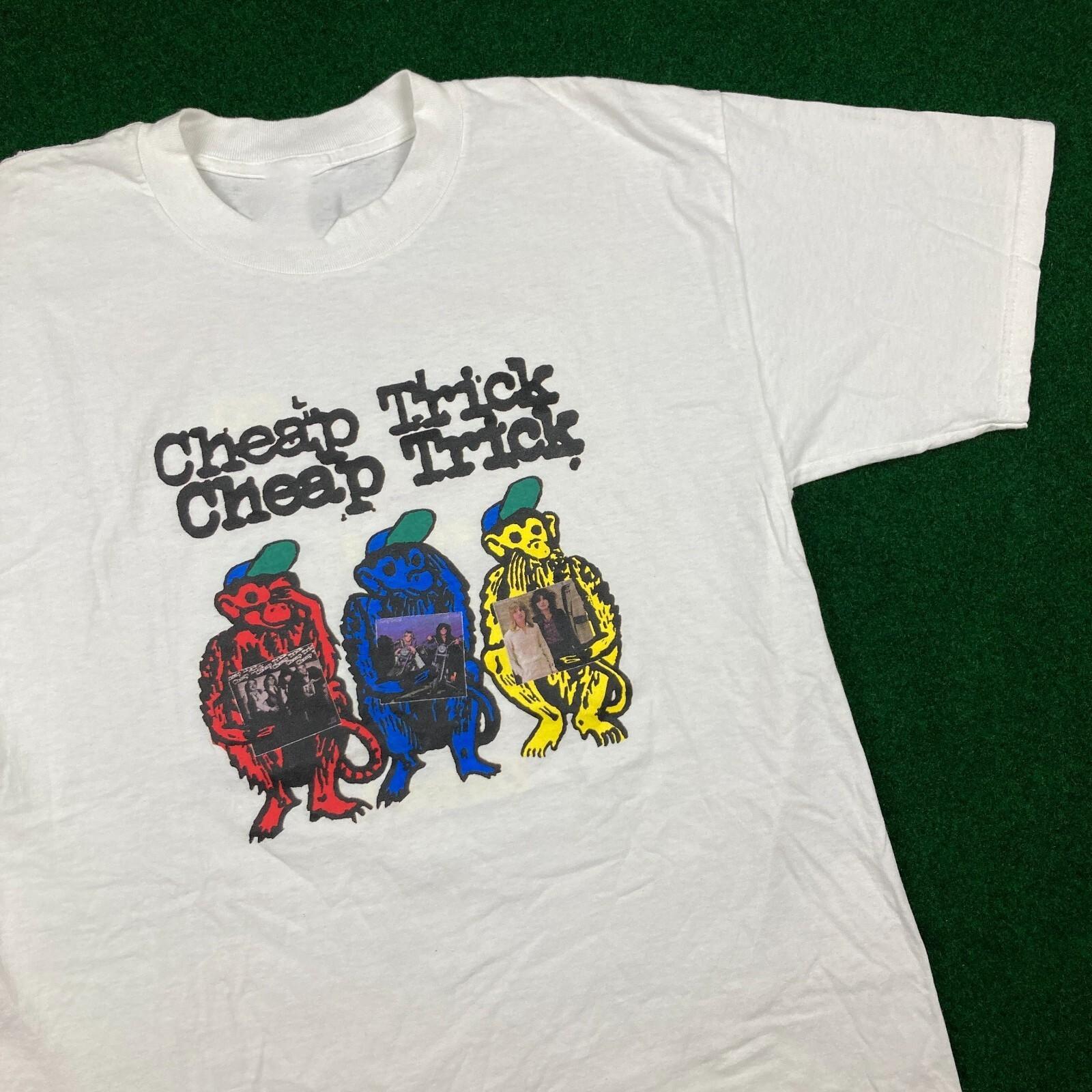 Cheap Trick White 1998 Tour Concert Rock Band T-shirt S to 5XL 2F1732 XXXL