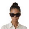 Gucci Square Acetate Sunglasses With Integrated Nose Pads Unisex Sunglasses Black GG0998S