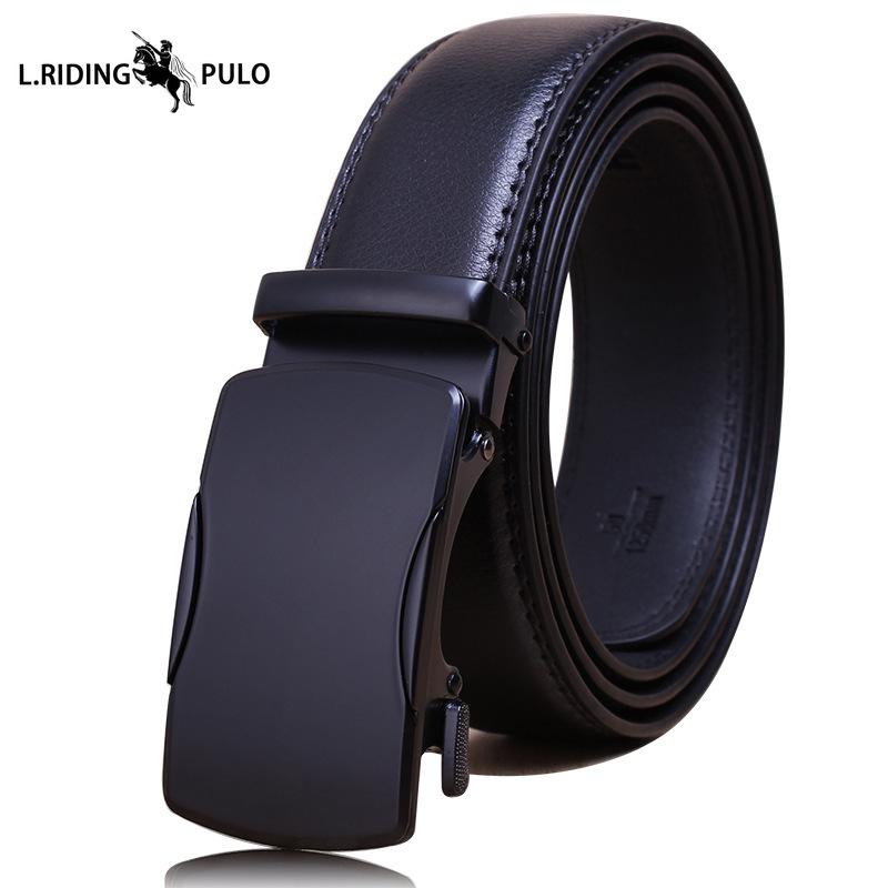 Gürtel Herren High-End Leder Automatikschließe Rindsleder Gürtel Herren Business Herren Hosen Lässig