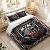 Bettwäsche-Set 1 Bettbezug 2 Kissenbezüge Beşiktaş FC Aufdruck Schlafzimmer Heimdekoration
