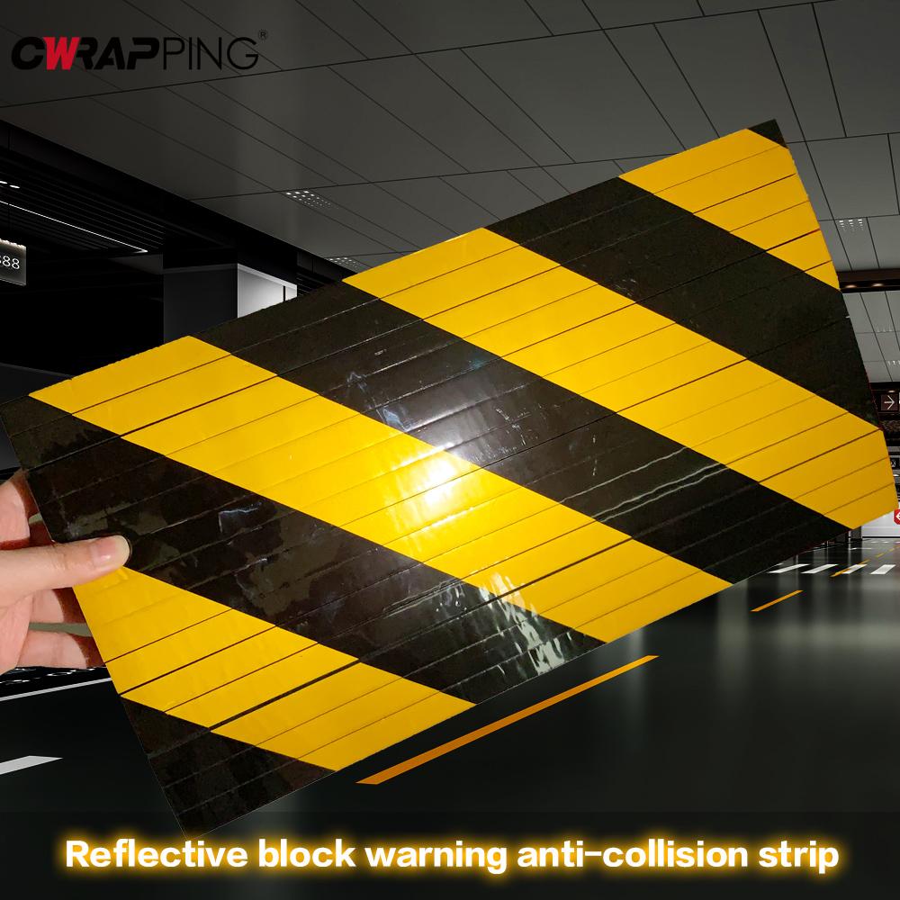 Car Foam Warning Signs Bumper Cylinder Garage Wall Protector Foam Edge Corner Cars Anti-collision Sticker Protecting Wall Corner