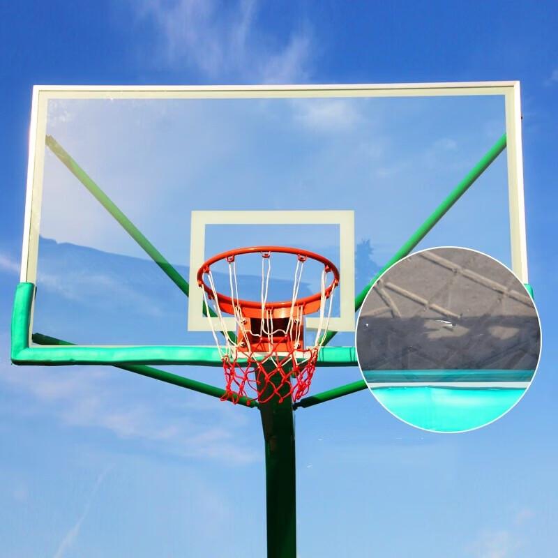 WEZHO Wall-Mounted Tempered Glass Basketball Backboard