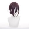 Anime Cosplay Wig, Reze Purple Low Bun Short Hair High-Temperature Fiber Synthetic Hairpiece