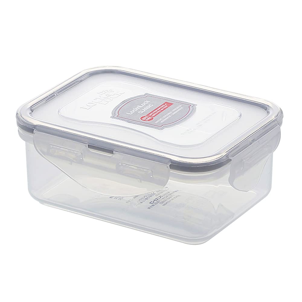 Bestco Lock Lock Classic 350ml Storage Gray HPL806G & Container, Rectangular,