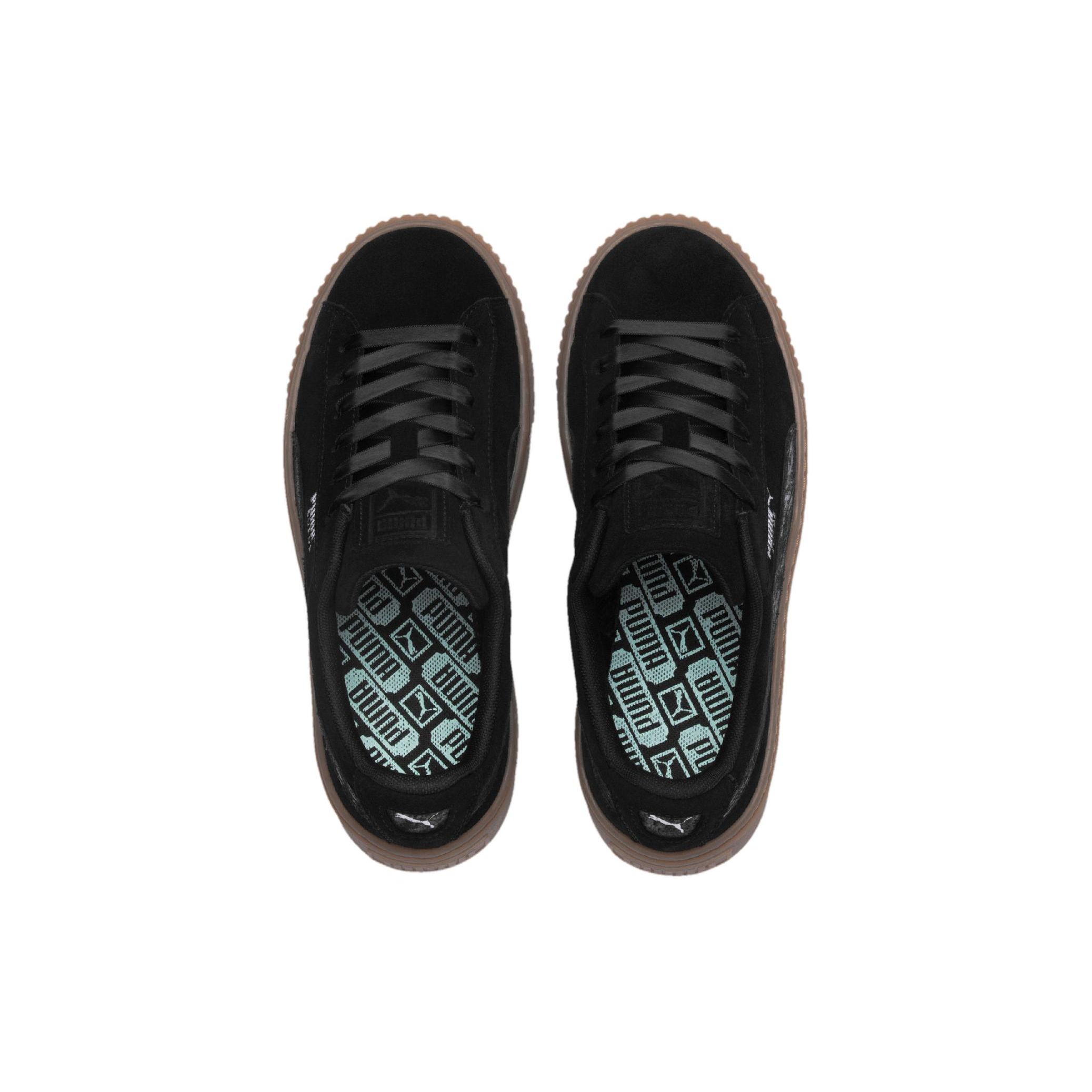 Puma Кроссовки на платформе Galaxy Черные женские Gum 369172-03 37 — фото 4