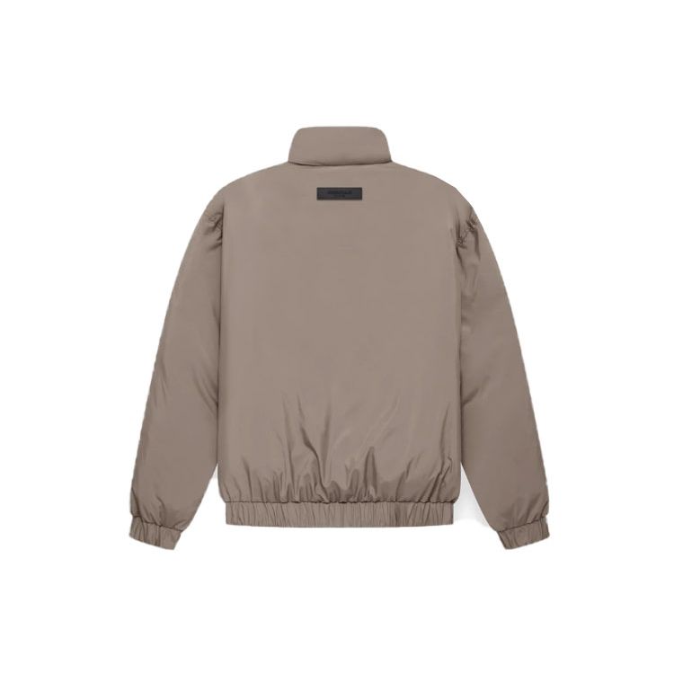Fear Of God Essentials Ss22 Half Zip Puffer Men Outerwear Desert-Taupe Gray-Brown FOG-SS22-073