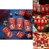 Vibrant 2025 Chinese Zodiac Snake Cartoon Lucky Money Red Packets For New Year
