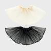 EN007 Elegant Pleated Big Scrunchie (Ivory, Black)