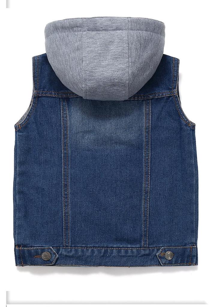 Kinder-Frühlings-/Herbst-Denimweste – Lässiger Stil für Jungen & Mädchen 2021