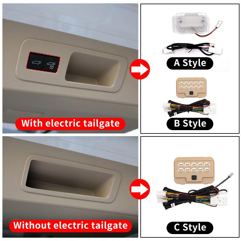 For Toyota Land Cruiser LC300 300 2021-2025 Tailgate Light LED Lamp Waterproof Trunk Door Courtesy Light Interior Lighting Parts