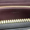 Long Wallet Long Zip Around Wallet Leather with Logo Wristlet CT083 IMBLK Outlet [Coach] Croco-like (Black) Women's [Item]