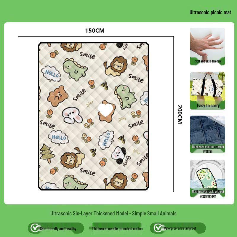 Waterproof Outdoor Picnic and Camping Mat - Thick, Portable, Moisture-Proof Lawn & Tent Mat