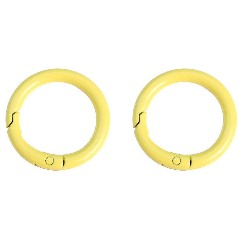 2/5/10Pcs Alloy Spray Painted Open Ring Spring Buckle Clasps For Key Bag Accessories