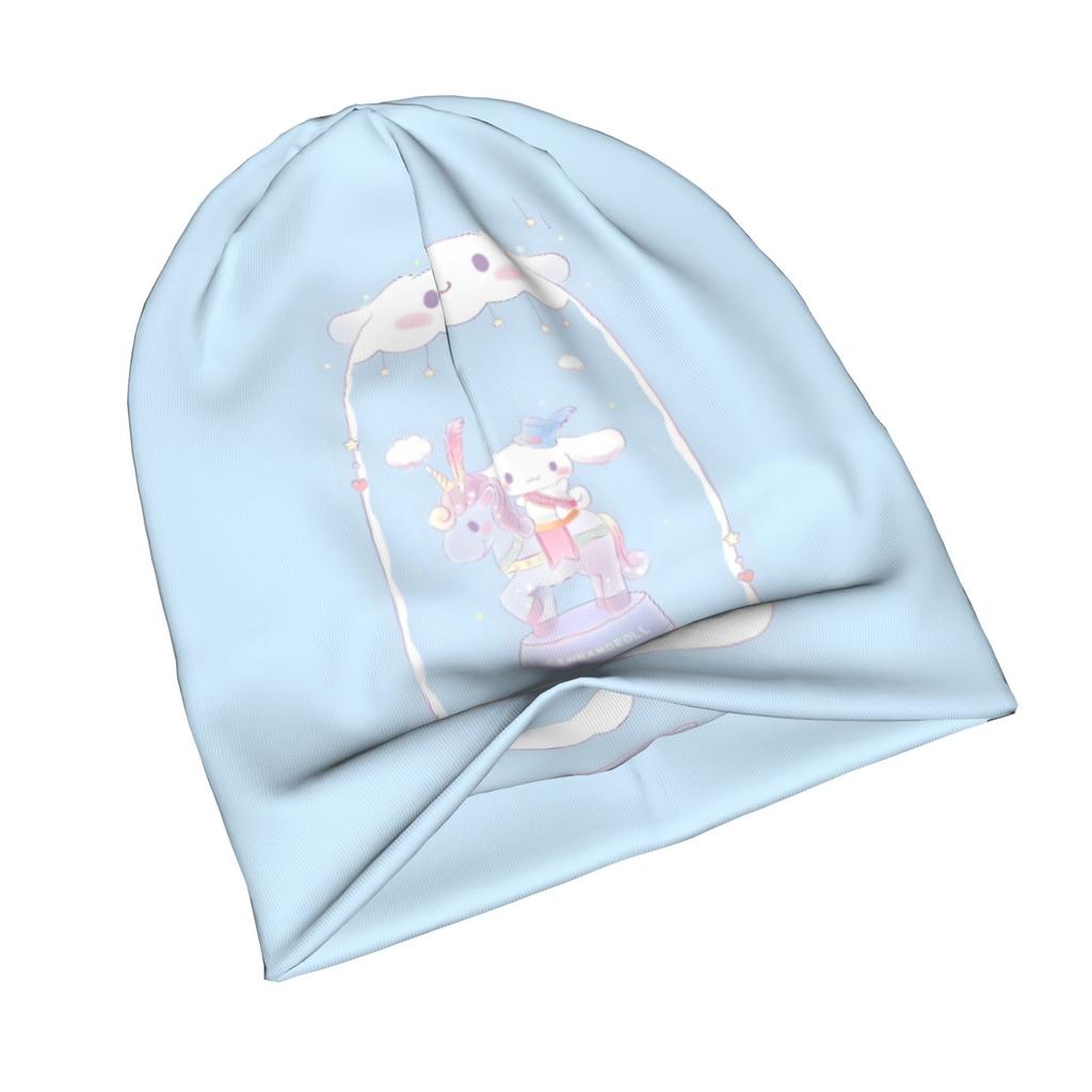 Cinnamoroll Carousel Knit Hat for Adults - Iconic Cinnamoroll Face & Ear, Anime Beanie, Fashionable Suitable for Weekend Outfits, Daily Wear, Themed O