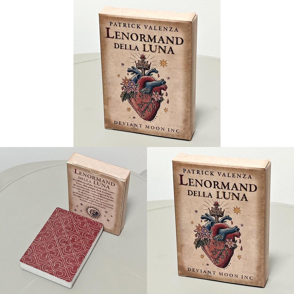 Deviant Moon Lenormand Card Deck With Doublesided Textured Paper For Tarot And Fortune Telling