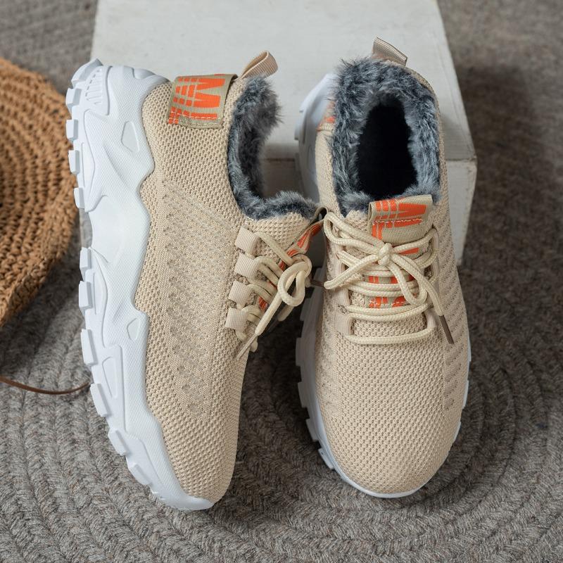 Women s cotton shoes winter outdoor plush shoes large size thickened plush cotton boots snow boots cold and warm 43 бежевый 2190₽