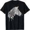 Zebra Watercolor Artistic Horse Wildlife Lovers Graphic T-Shirt