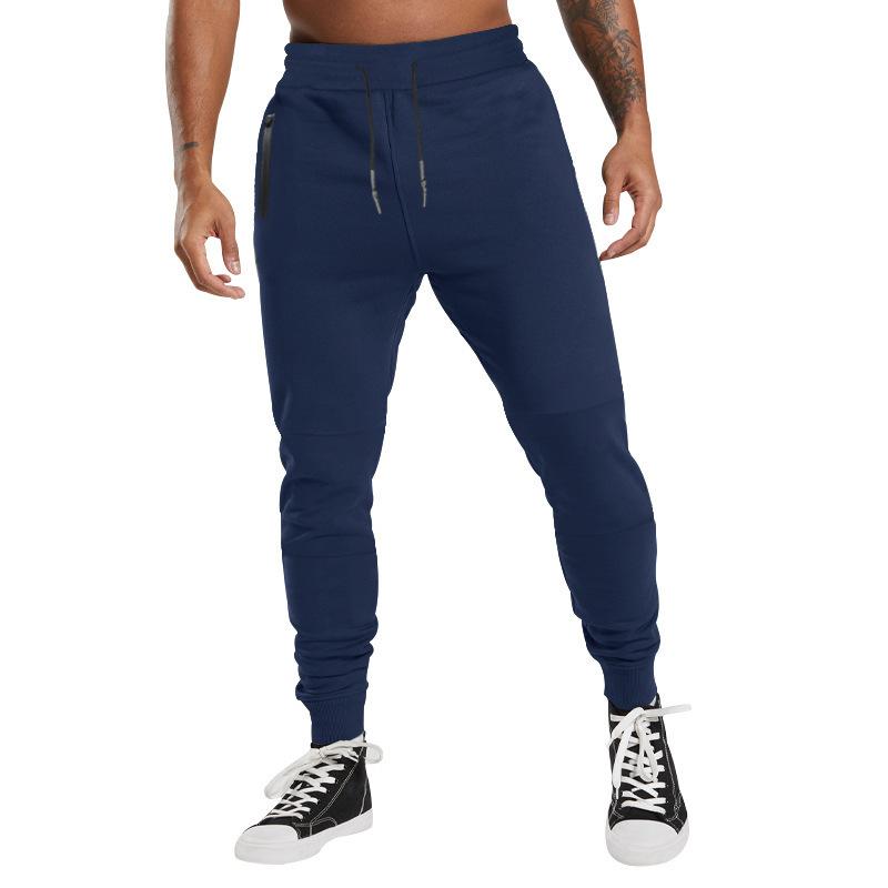 Men's drawstring casual trousers new sports trousers versatile breathable drawstring trousers
