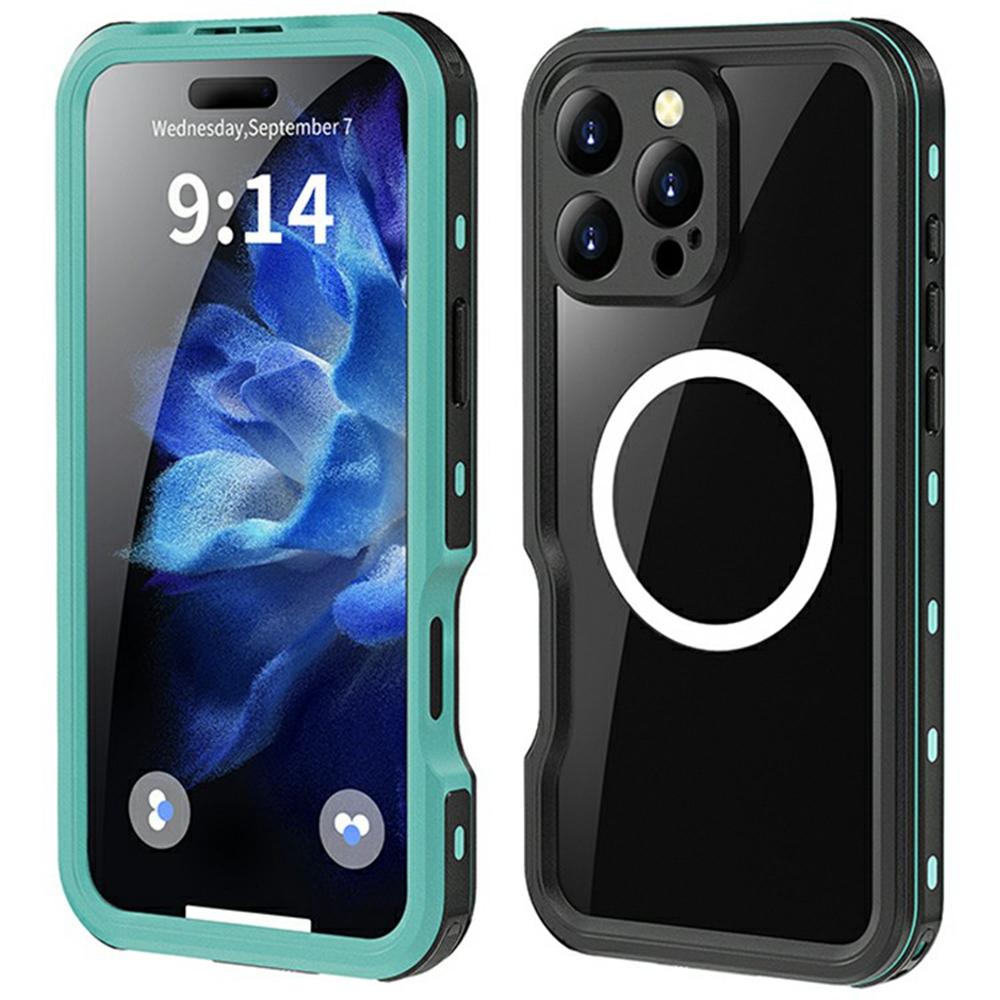 REDPEPPER D-UP Series For iPhone 16 Pro Max Case IP68 Waterproof Clear Back Panel Phone Cover Compatible with MagSafe