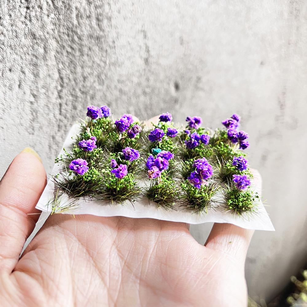 Blumen-Miniaturmodell 20 mm 20 Stück Künstliche Gras Pflanze für Mikrolandschaft Sandtisch DIY für Kinder Erwachsene Kindergeburtstagsgeschenk Feiertagsgeschenk