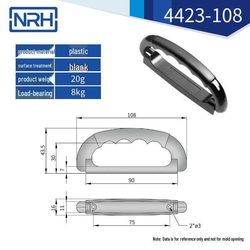 

Black Folding Handle for Lithium Battery Box and Solar Panel